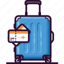 bag, baggage, luggage, ticket, tourism, travel