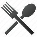 cook, dinner, eat, fork, kitchen, restaurant, spoon