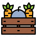 crate, vegetable, ingredient, food, yield