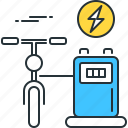 bike, charging, station, bicycle, cycle, cycling, electric