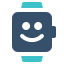 watch, emoticon, smile, smartwatch 