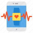 application, health, heart, rate, smartphone, smartwatch