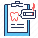 danger, dental problems, effect, smoking