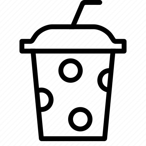 Coffee, cup, drink, juice, paper, straw, takeaway icon - Download on Iconfinder