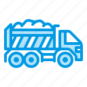 dump, transport, truck, vehicle