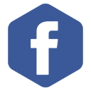 facebook, hexagon, media, polygon, social, logo, network