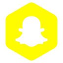 hexagon, media, polygon, snapchat, social