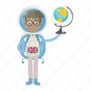 astronaut, astronomy, globe, spaceman