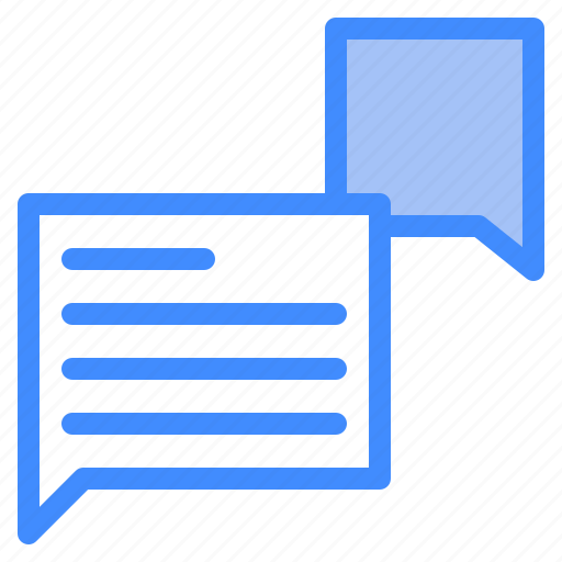 Conversation, comment, dialogue, communication, chat, box icon - Download on Iconfinder