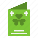 card, clover, fold, greeting, invitation, irish, st. patrick