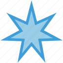 star, seven, octagonal, shape