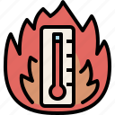 hot, season, summer, temperature, thermometer, weather