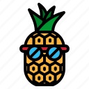 fruit, fruits, pineapple, sunglasses, tropical