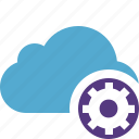 blue, cloud, network, settings, storage, weather