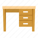 chair, desk, drawer, furniture, interior, table