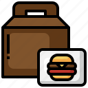 take, away, food, delivery, burger, restaurant, bag