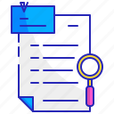 find, magnifying, report, research, search, survey, test