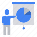 presentation, professions, data, pie, chart, businessman, analysis