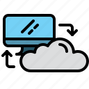 cloud, computer, connection, data, technology, transfer