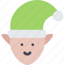 elf, christmas, vector, xmas, winter, year, gift