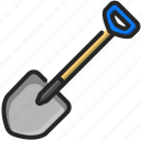 shovel, construction, tools, gardening, spade, work