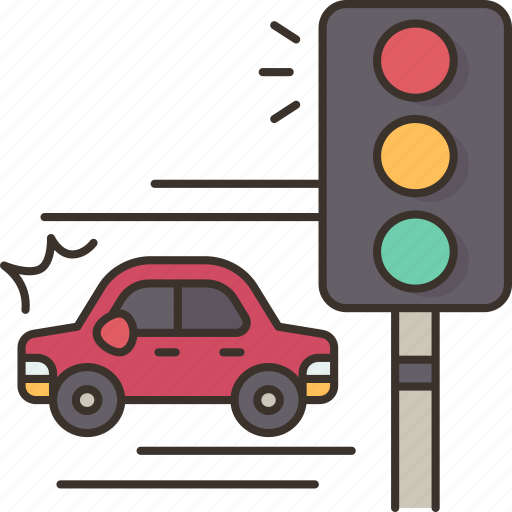 Red, light, running, traffic, violation, driving icon - Download on ...