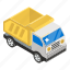 delivery truck, dump truck, garbage transport, lorry, pickup truck, tipper truck, trash container 