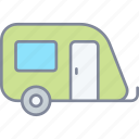 caravan, transport, trailer, camper van