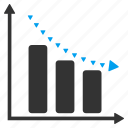 chart, crisis, depression, dotted, negative, report, trend