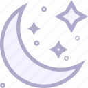 crescent, halloween, moon, night, star