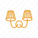 lamp, lampshade, lighting, sconce