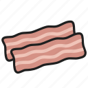 bacon, breakfast, cooking, eat, food, meat