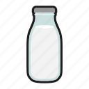 beverage, bottle, breakfast, drink, glass, healthy, milk