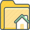 folder, house, building, document, estate, file, home