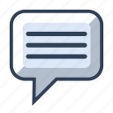 chat, comment, communication, message