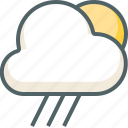 cloud, rain, sun, weather, clouds, cloudy, forecast