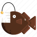 anglerfish, fish, sea