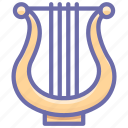 instrument, lyre, music