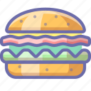 burger, fastfood, hamburger