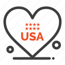 american, heart, love, usa