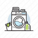 appliance, clean, clothes, laundry, machine, washer, washing