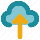 arrow, cloud, interface, upload, user