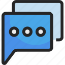 chat, bubble, communication, message, ui