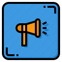 megaphone, marketing, advertising, ads, user, interface