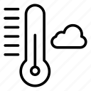 climate, cloud, server, temperature, thermometer