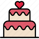 birthday, cake, celebration, dessert, valentine