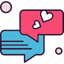 chat, mail, message, valentine