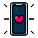 mobile, phone, valentine, love, heart, romantic, smartphone