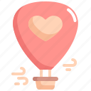 air, balloon, heart, love, romance, valentine, valentines