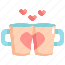 coffee, cup, heart, love, romance, valentine, valentines